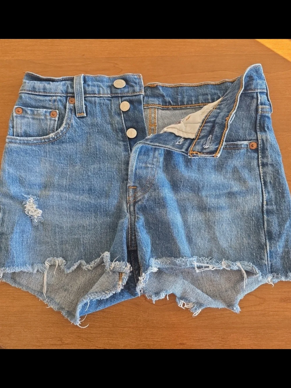Levis Girls Jean Shorts